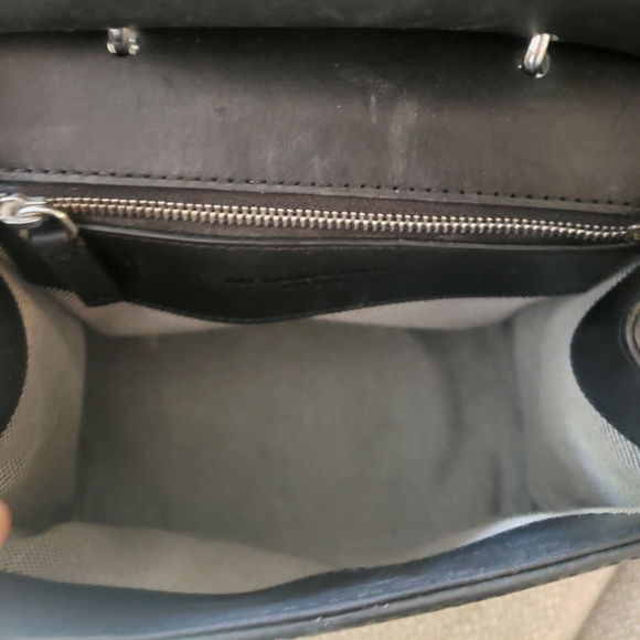 Alexander Wang Dime Mini Flap Satchel In Black Crocodile Embossed Calfskin - Picture 8 of 12